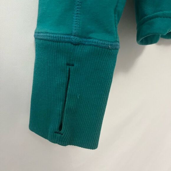 Athleta Heavenly Hail Half Zip Pullover Hoodie Hoodie Teal Size XS - Picture 8 of 9